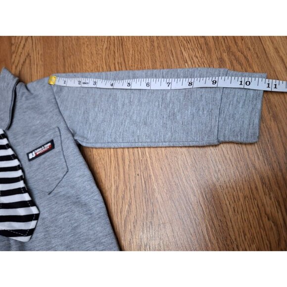 RZHTZ Gray Button Necktie Long Sleeve Collared Shirt Toddler Boys Size 2/2T - Picture 8 of 10